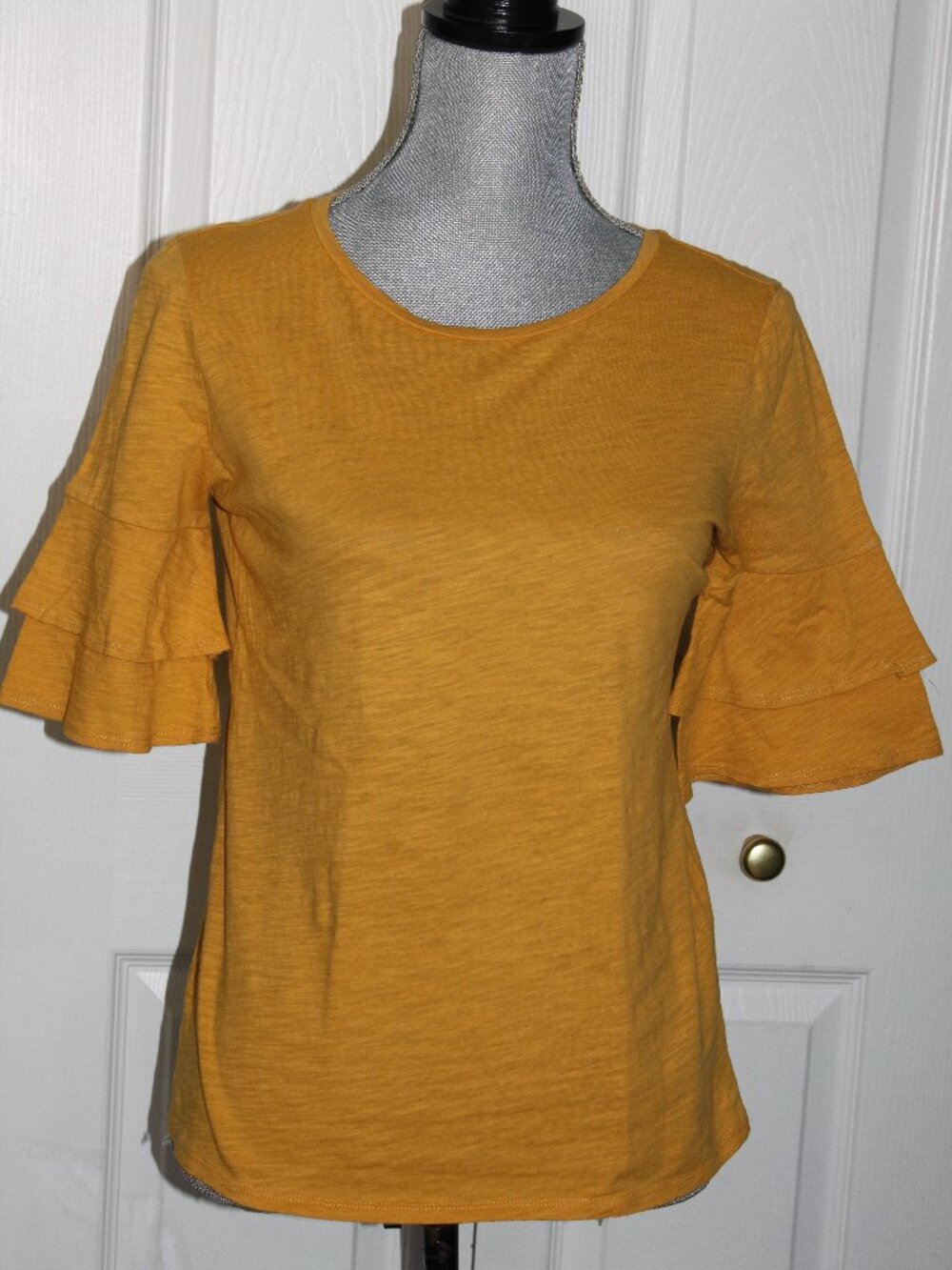 Loft Soft Top w/Ruffled Sleeve